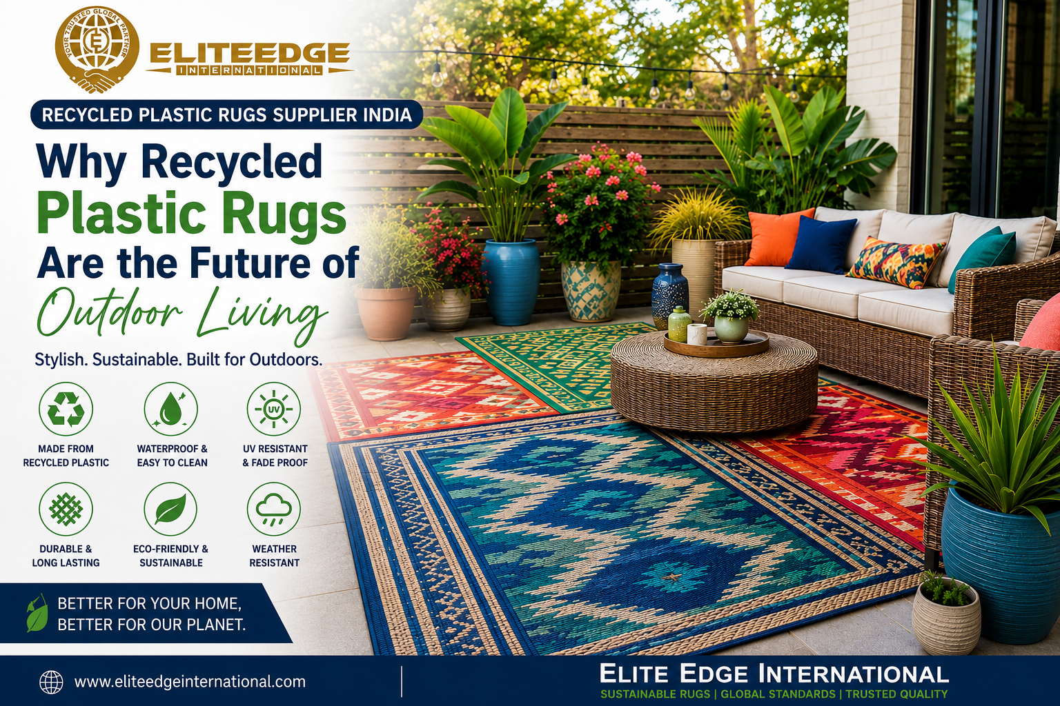 recycled plastic rugs supplier India