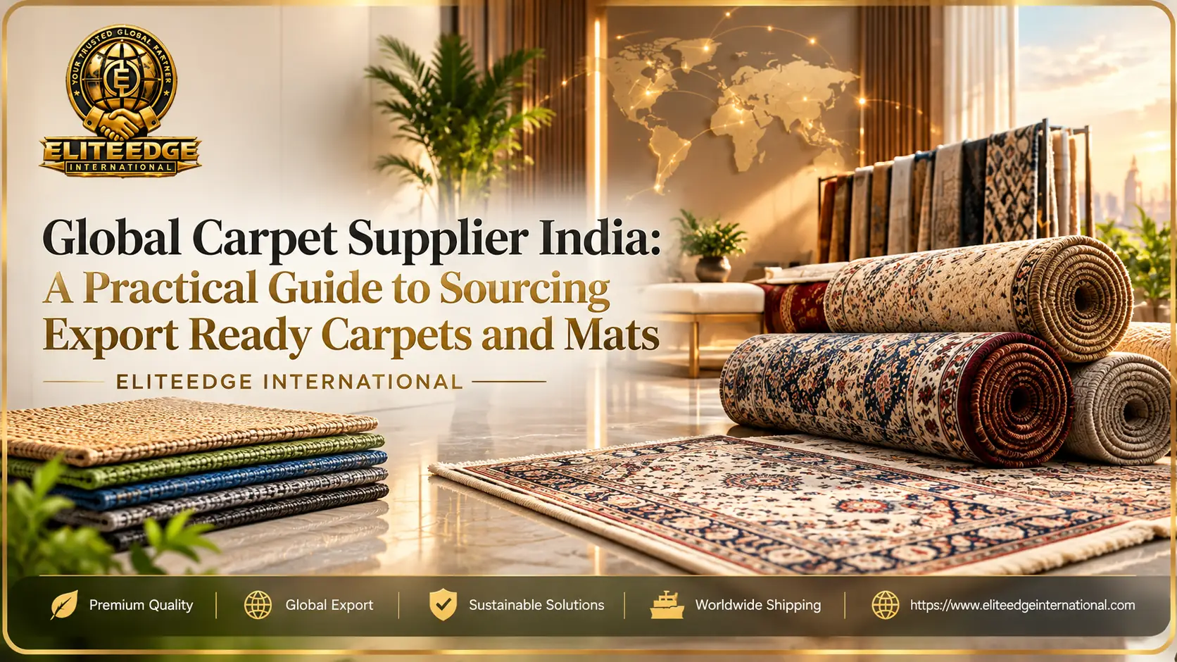 Global carpet supplier India offering export quality carpets, polypropylene mats and floor rugs