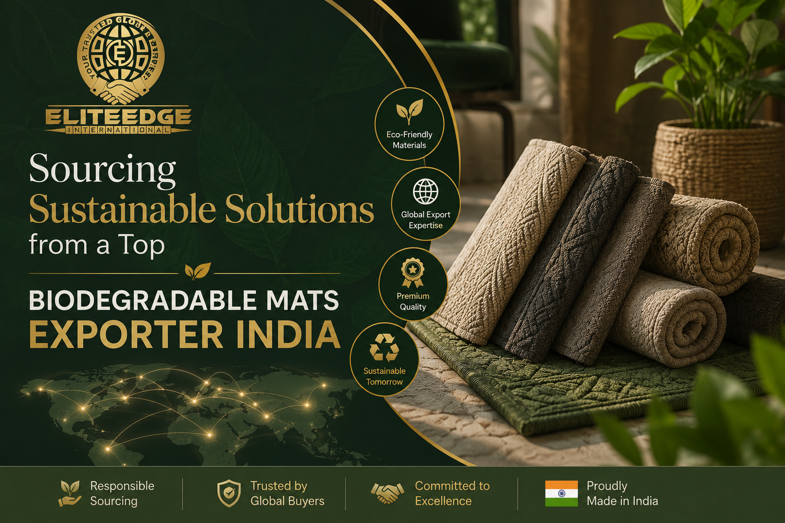 Sourcing Sustainable Solutions from a Top Biodegradable Mats Exporter India