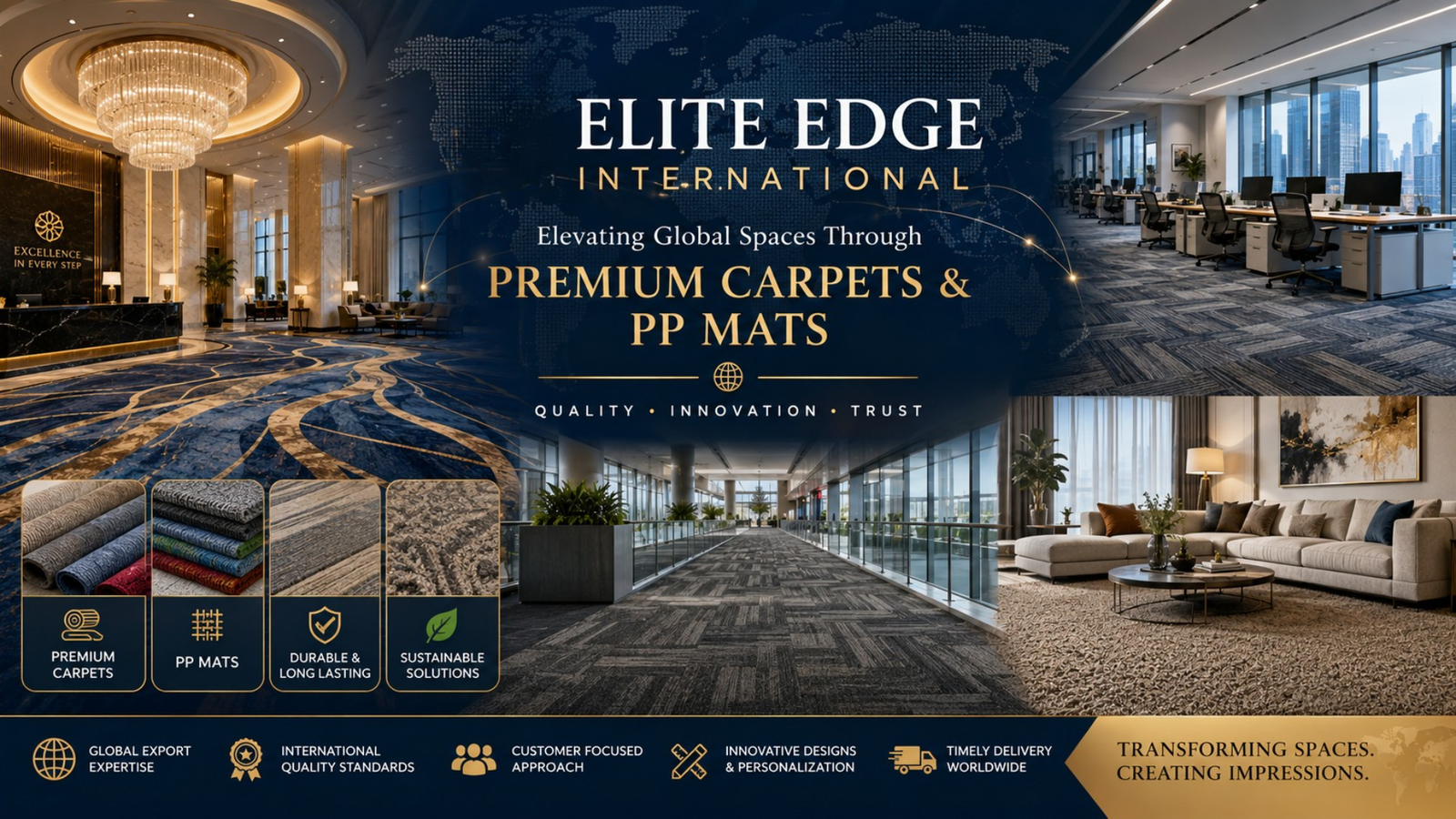 Elite Edge International: Elevating Global Spaces Through Premium Carpets and Innovative Flooring Solutions