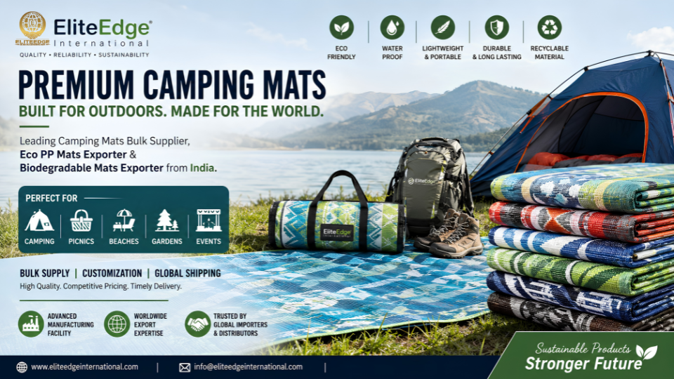 EliteEdge International – Leading Camping Mats Bulk Supplier & Eco PP Mats Exporter from India