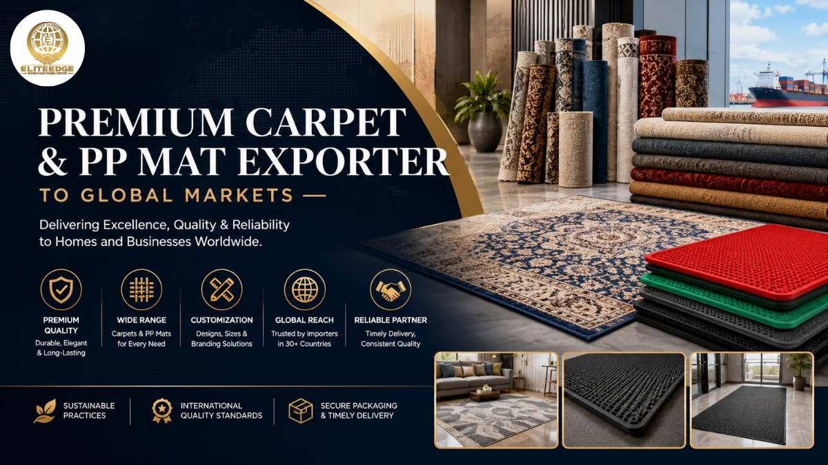 EliteEdge International: Premium Carpet & PP Mat Exporter to Global Markets