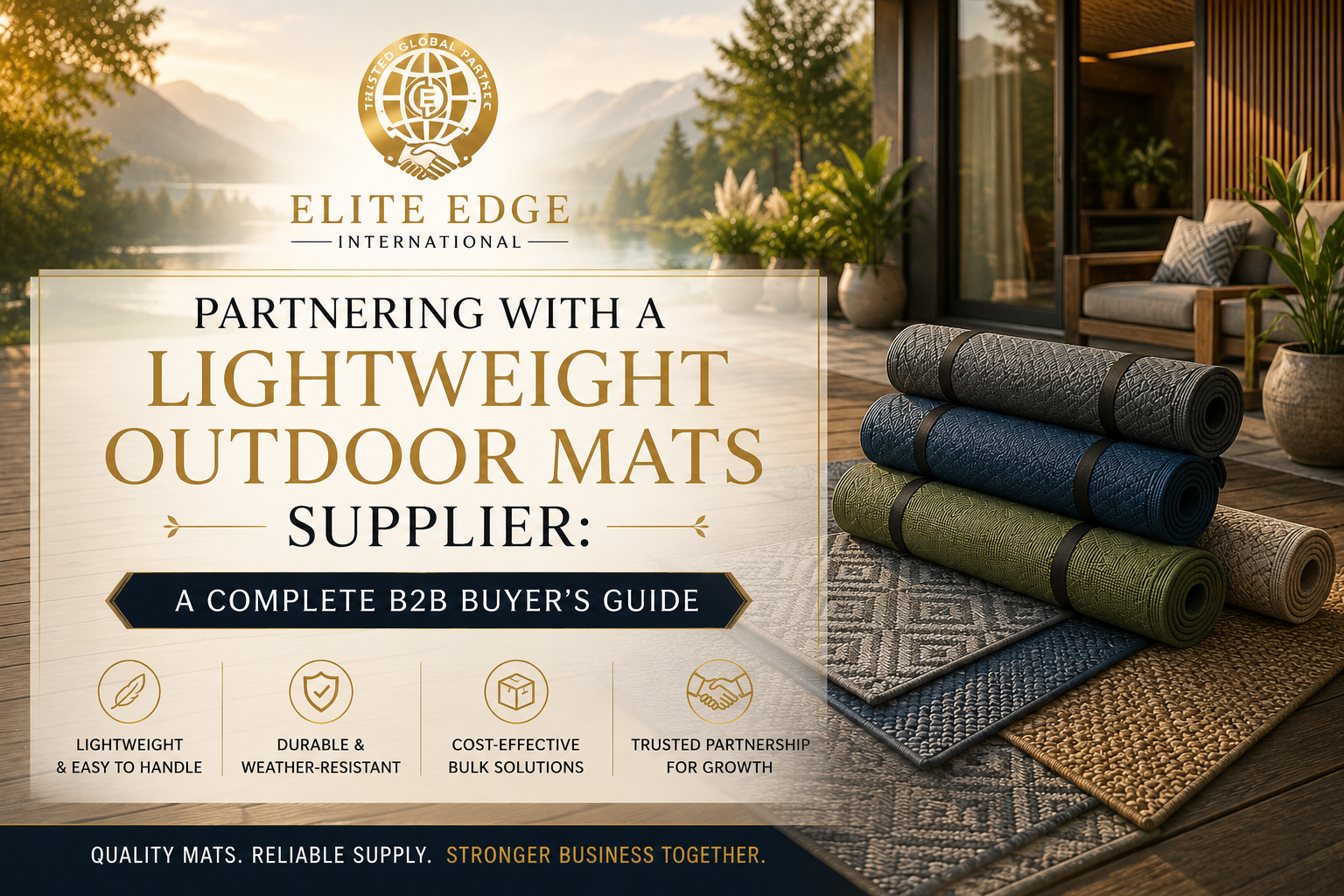 Partnering with a Lightweight Outdoor Mats Supplier: A Complete B2B Buyer's Guide