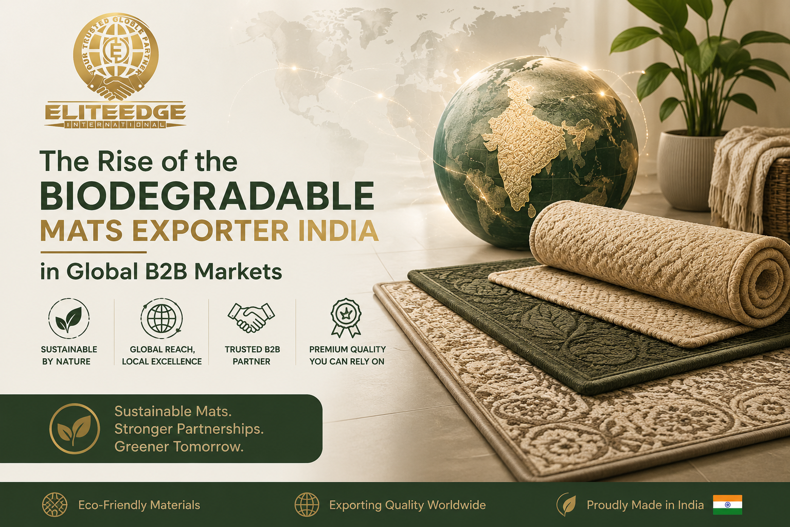 The Rise of the Biodegradable Mats Exporter India in Global B2B Markets